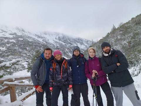 Uczestnicy na szlaku