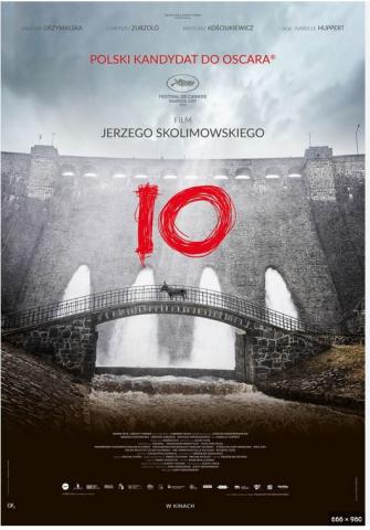 Plakat filmu IO, na plakcie widać most a na nim osła