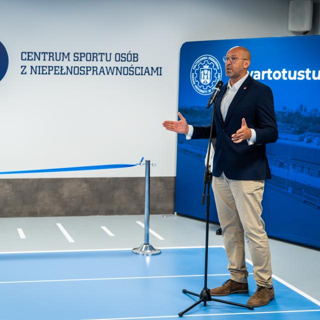 MInister SPortu podczas otwarcia CSON